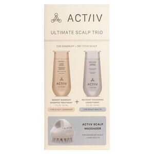 ACTiiv Remedy Dandruff Trio Kit(Scalp Shampoo Conditioner Massager)